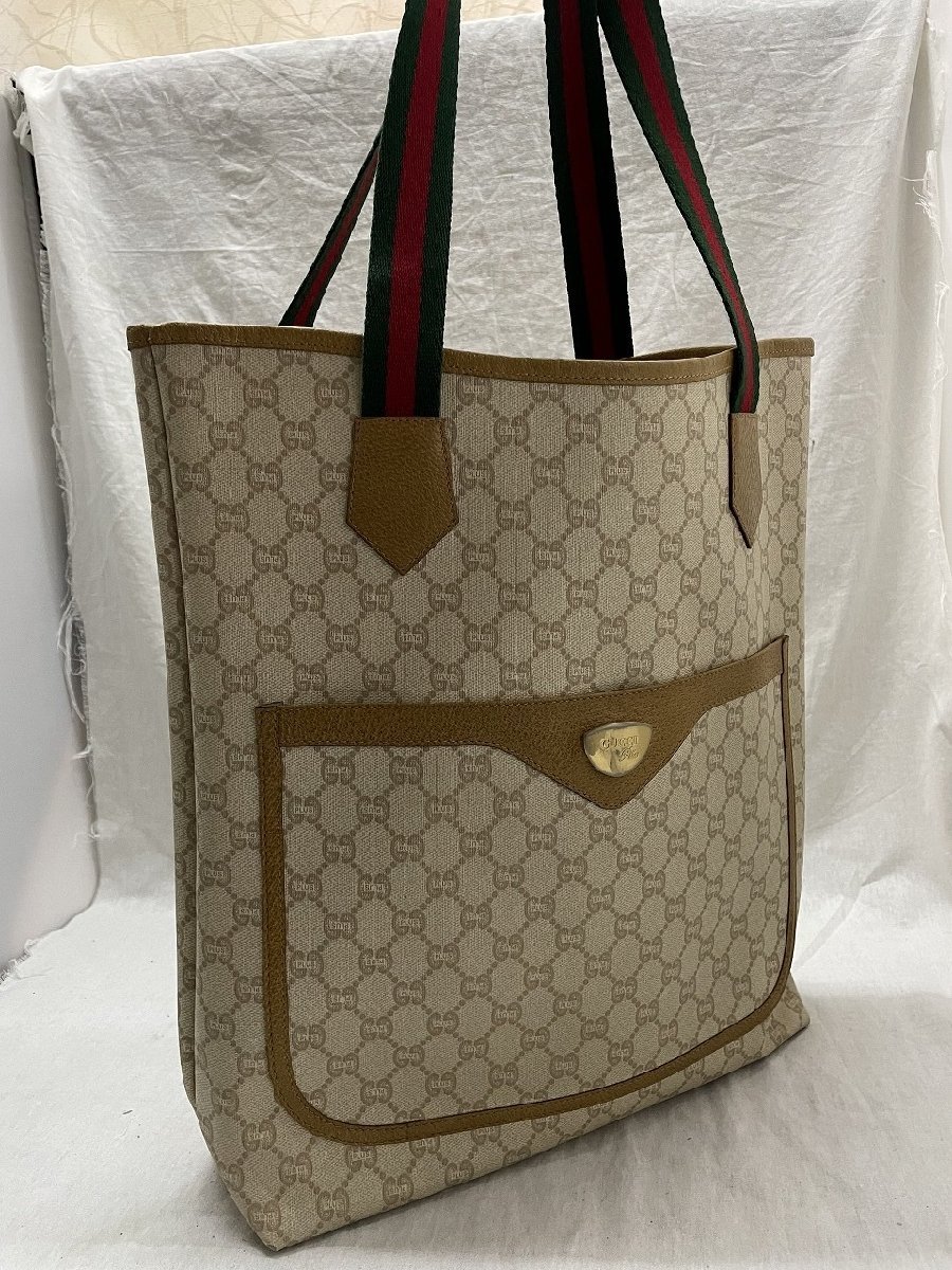 ☆貴重【GUCCI グッチプラス GG柄 シェリーライン オールドグッチ 廃盤