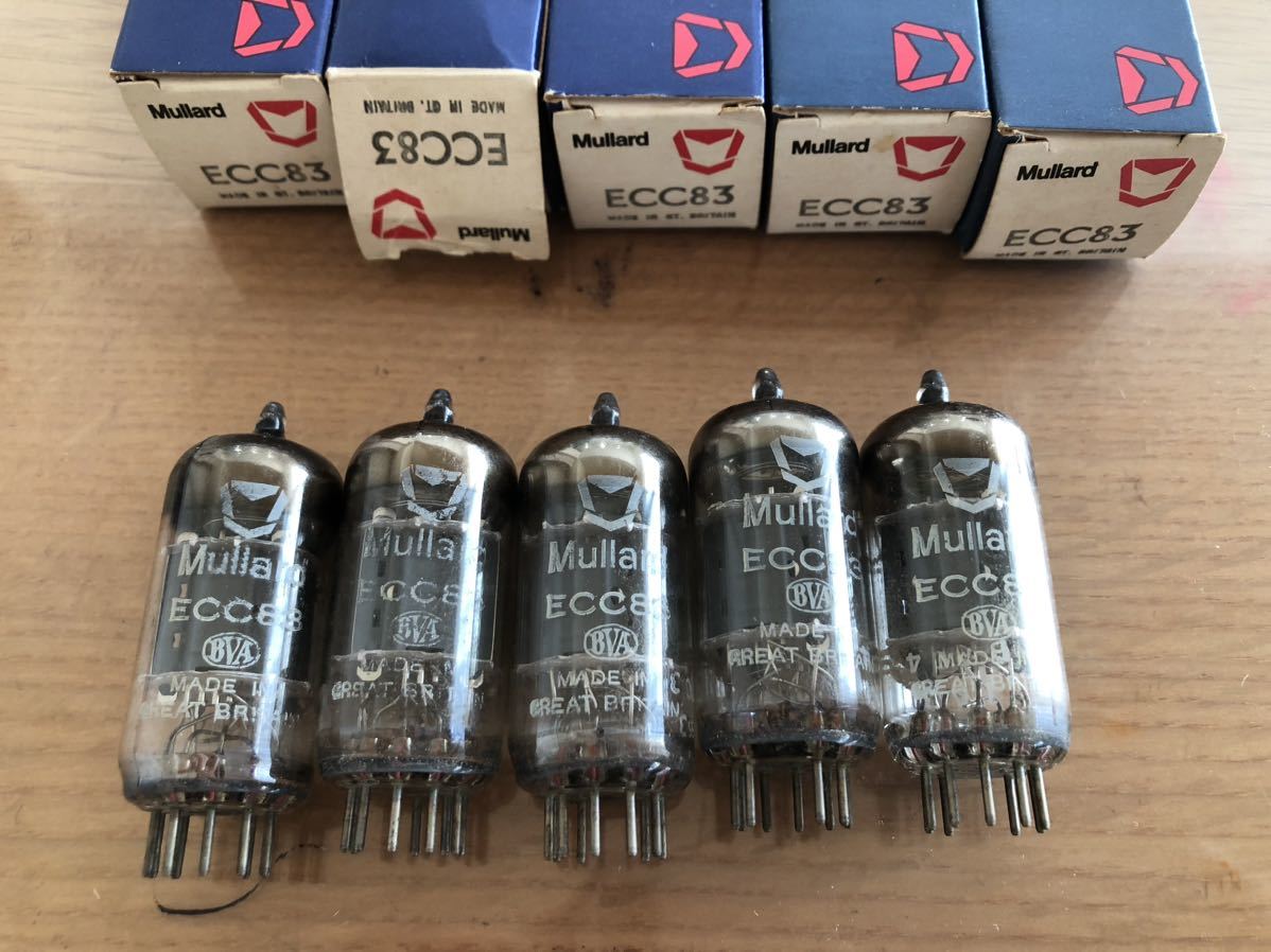 Mullard ECC83 真空管 5本セット Mullard 真空管 ECC83 Made in Great Britain 5本セット ムラード