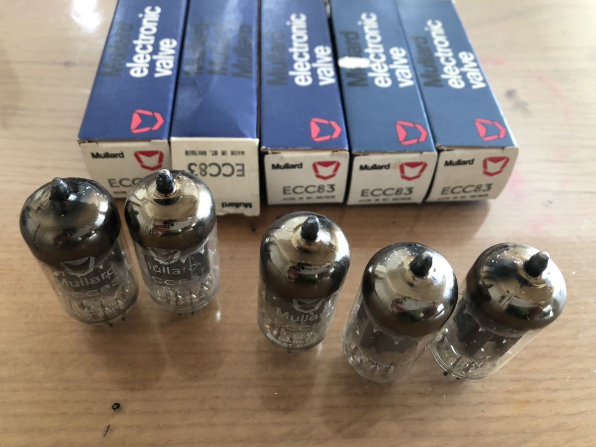 Mullard 真空管 ECC83 Made in Great Britain 5本セット ムラード