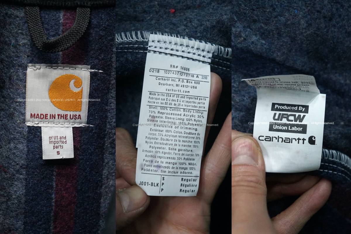 USA製 美品 CARHARTT ブラックダック デトロイトジャケット S 