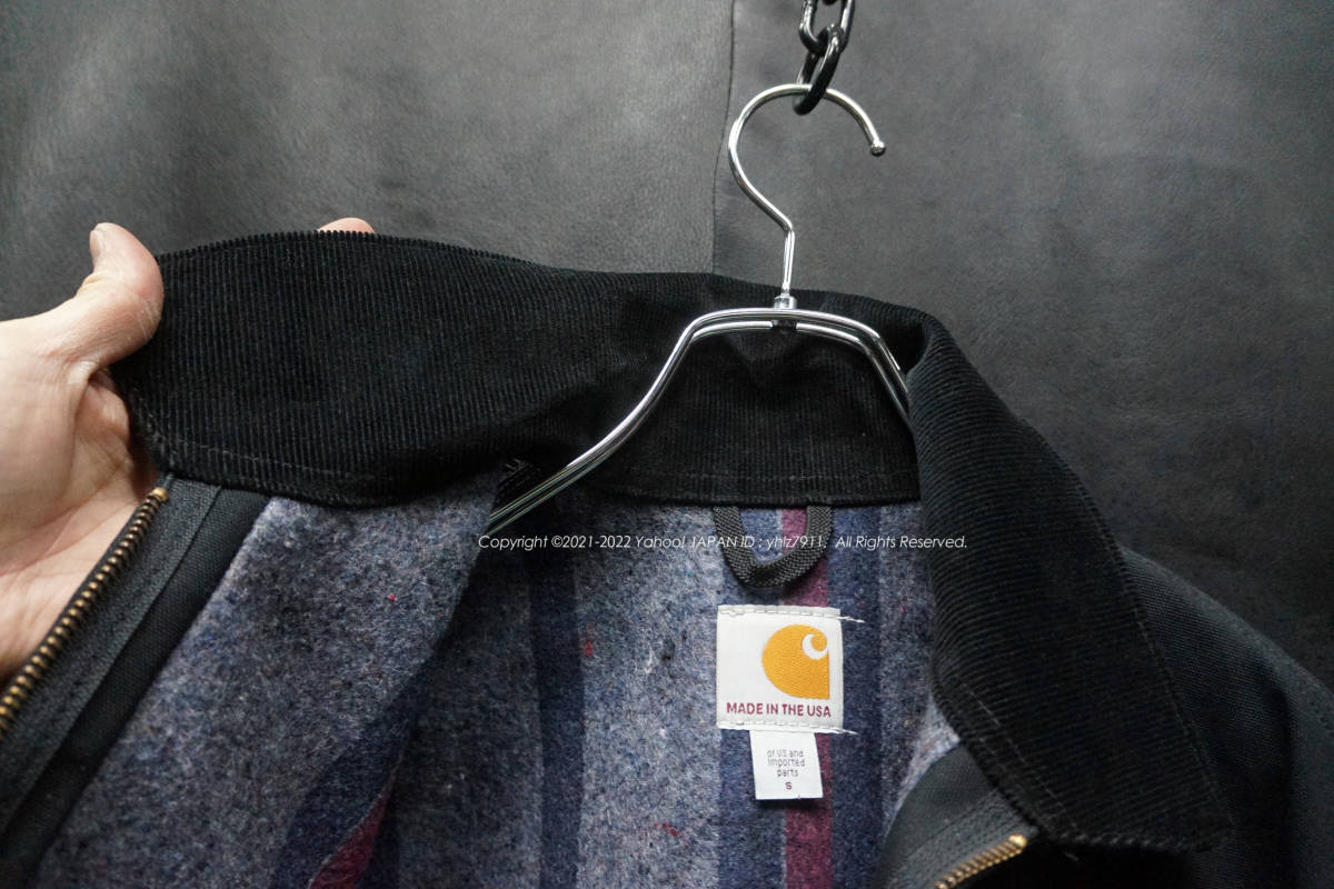 USA製 美品 CARHARTT ブラックダック デトロイトジャケット S 