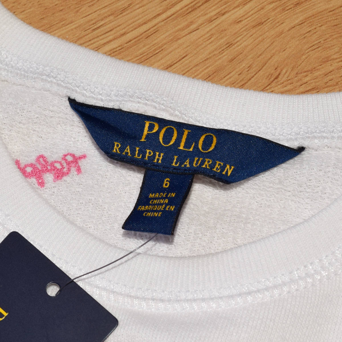 新品！6歳 120cm POLO Ralph Lauren キッズワッペン付き ポロベア