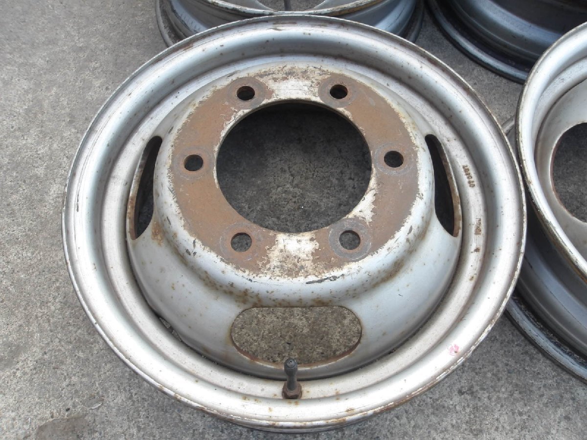 J268 15インチ鉄ホイール 6本セット 6穴 5J PCD170 ハブ径内寸約132ｍｍ