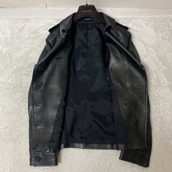 英王室御用達 Aquascutum アクアスキュータム 極上 ラムレザー