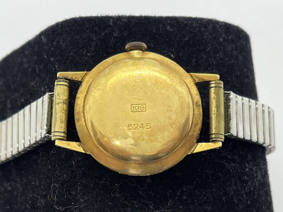 2043】希少 SEIKO セイコー ファッション 腕時計 稼働 K18 18金ケース