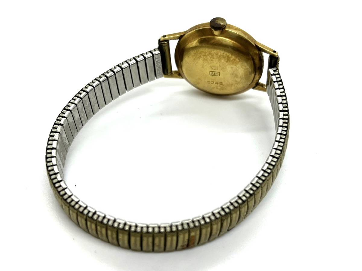 2043】希少 SEIKO セイコー ファッション 腕時計 稼働 K18 18金ケース