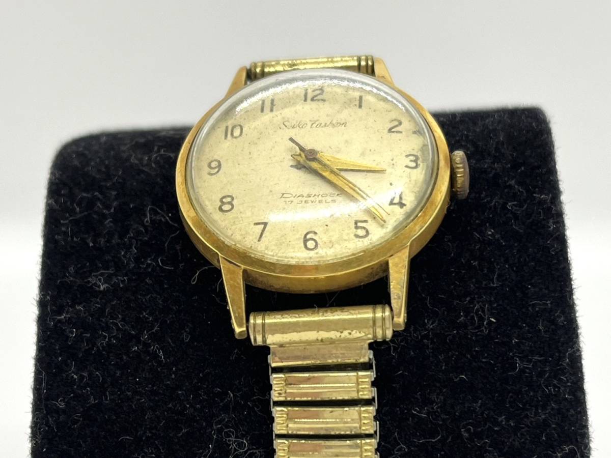 2043】希少 SEIKO セイコー ファッション 腕時計 稼働 K18 18金ケース