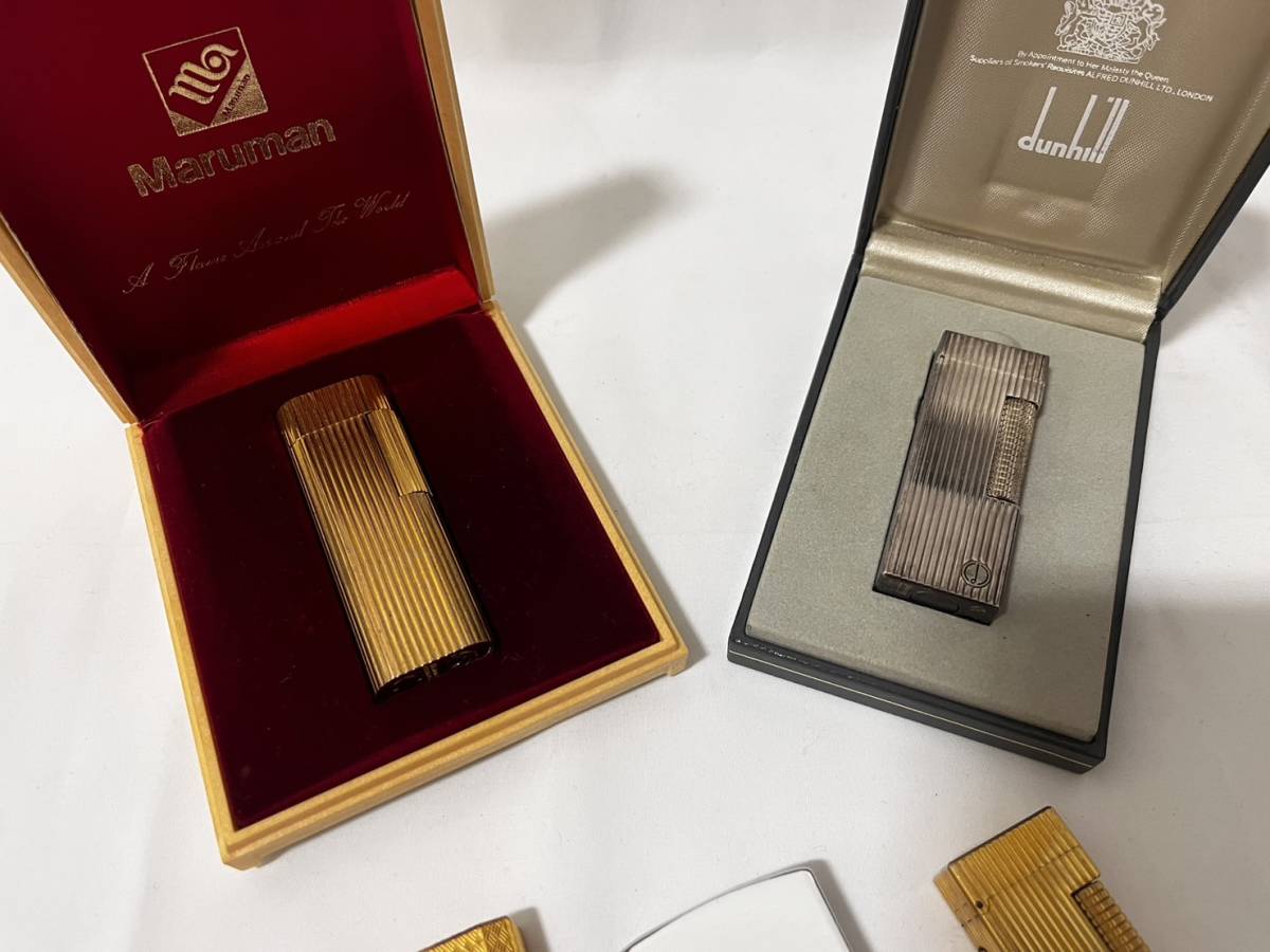 【AS9.4】 １円〜 ライターまとめ ５点セット ダンヒル カルティエ その他 ガスライター オイルライター 喫煙具 着火未確認 ダンヒル ライター ガスライター