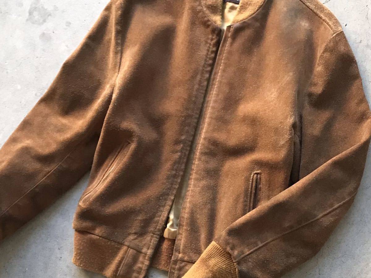 USA製 Schott スエード レザージャケット 40 ショット メンズ ブルゾン