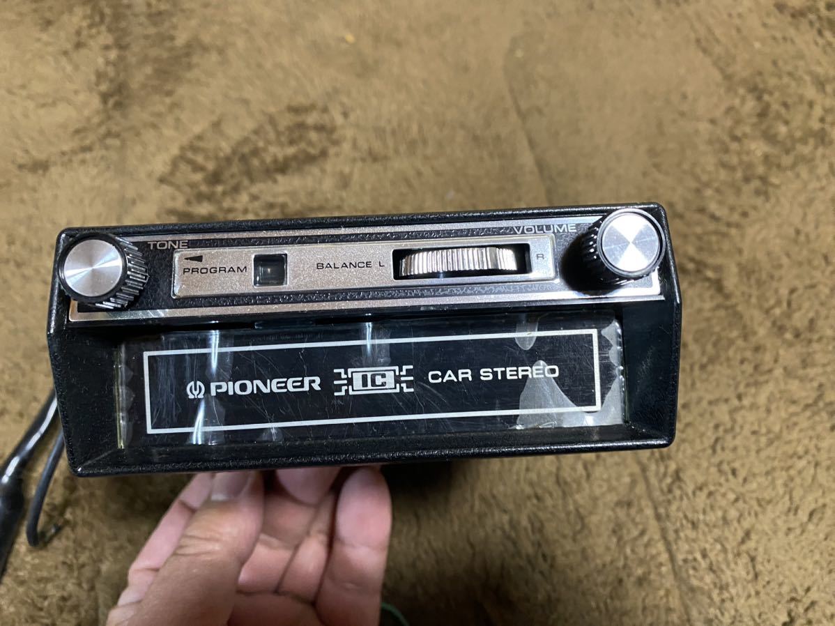 パイオニア8トラカーステレオ TPー222 昔の8トラックカーステレオ
