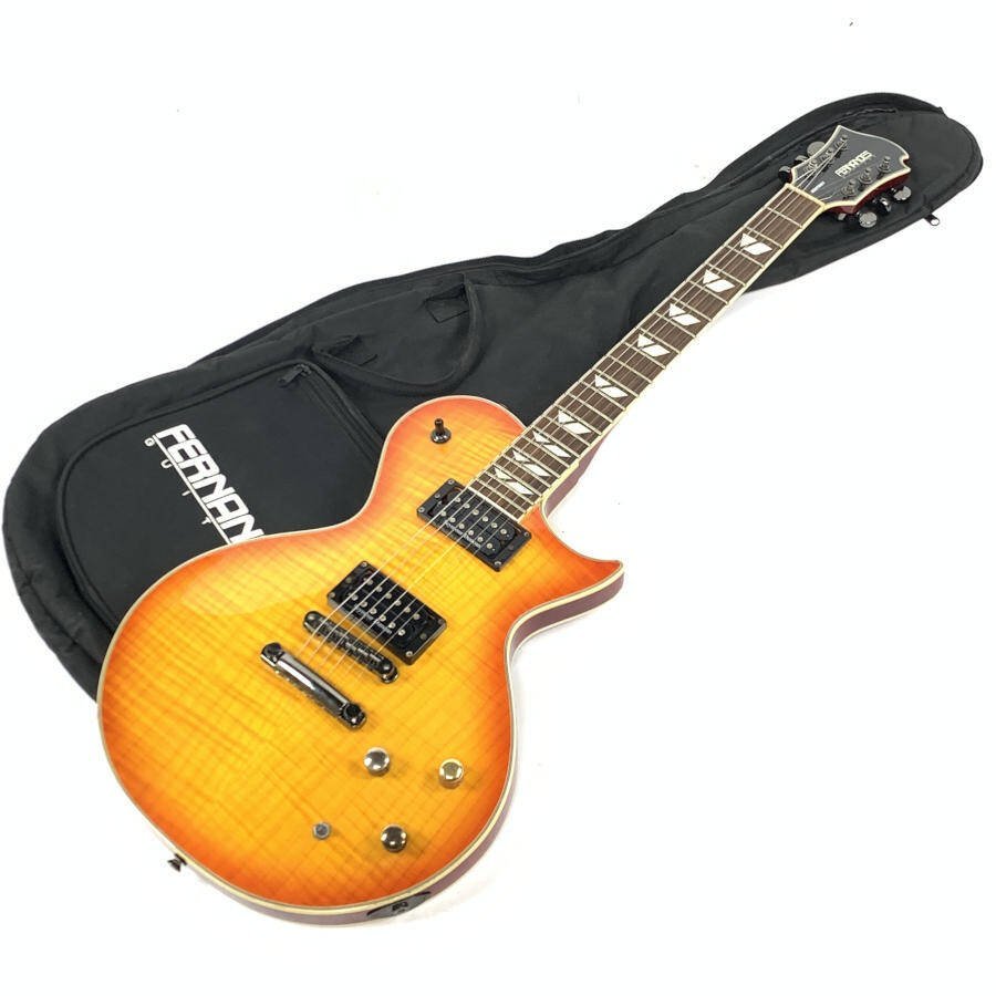 Fernandes エレキギター オレンジ　動作未確認 FERNANDES フェルナンデス MONTEREY エレキギター シリアルNo