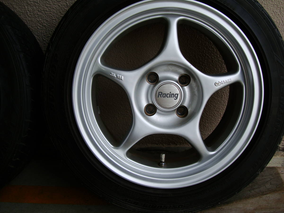 ＥＮＫＥＩ・エンケイRP-01 7JJ-15 オフセット+45mm 4穴 PCD100mm ＆ DUNLOP LM703 205/50R15 4本組