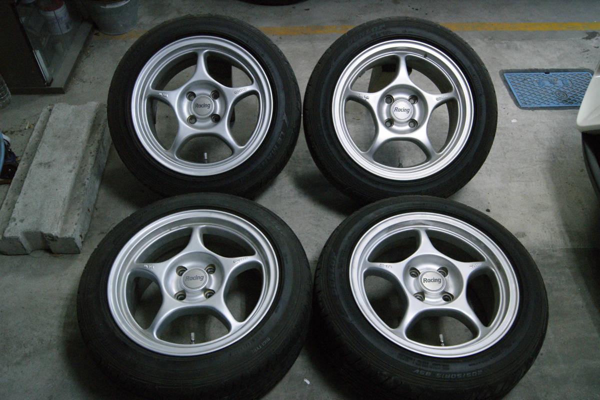 ENKEI エンケイRP-01 7JJ-15 オフセット+45mm 4穴 PCD100mm 