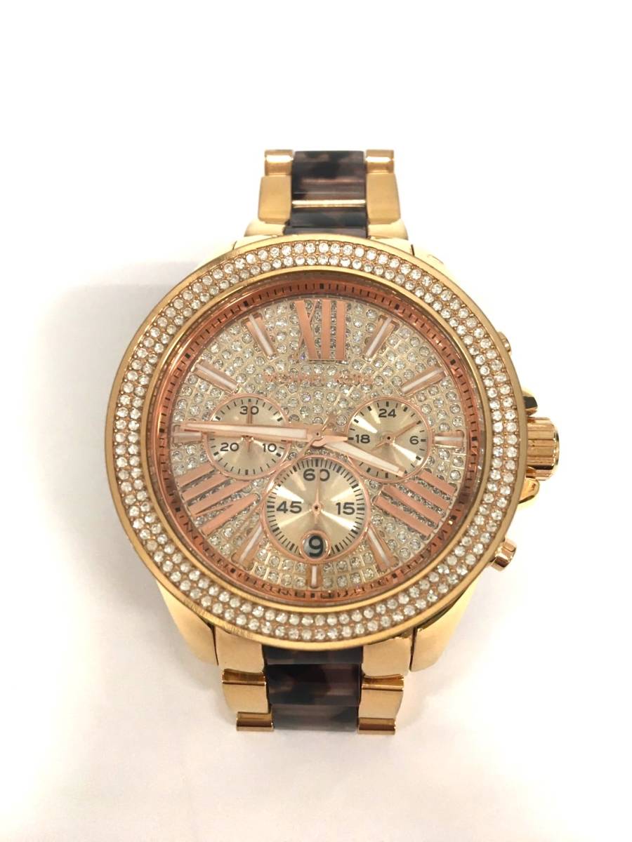 4731【稼働品】MICHAEL KORS マイケルコース ベルト べっこう 