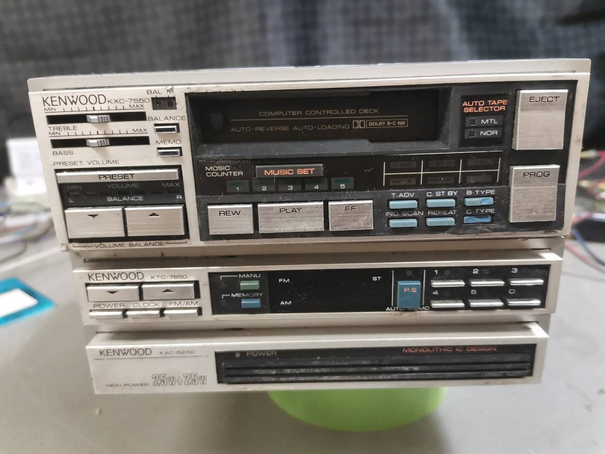 B544　ケンウッド　カセットデッキ　KXC-7550　未確認ジャンク