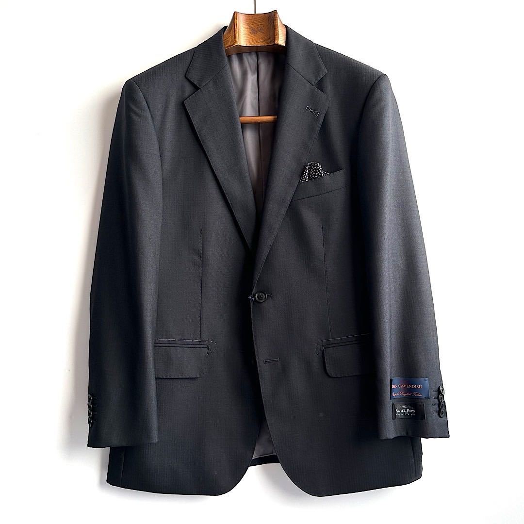 Savile Row サヴィルロウ スーツ グレー ストライプ BE7 ウール Savile
