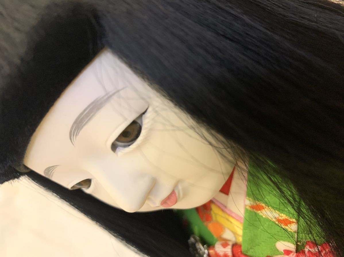 札幌発 市松人形 飾り ガラスケース付き 伝統工芸 女の子 日本人形