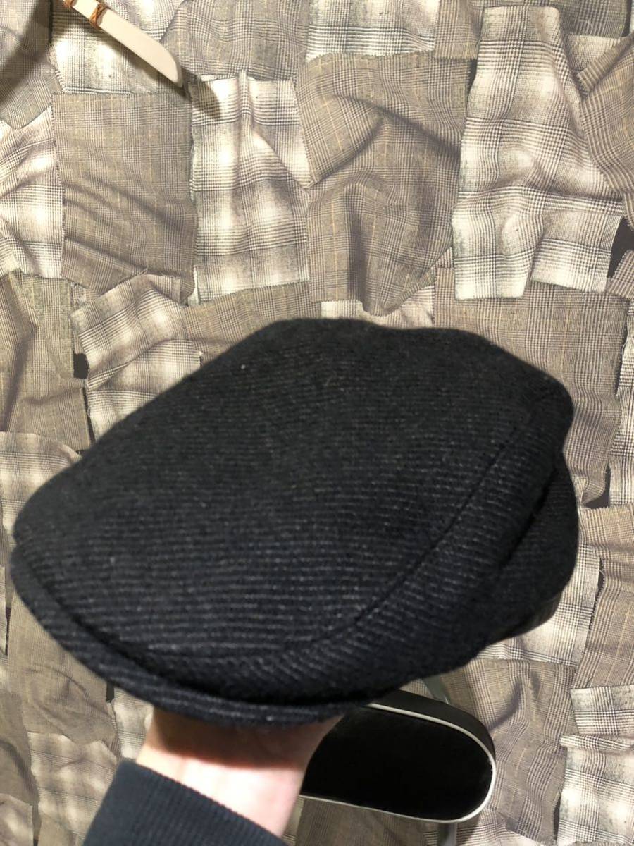 1円スタート ★ Yohji Yamamoto POUR HOMME ★ 送料520円 ヨウジヤマモトプールオム　起毛ウールハンチング　ブラック　Fk