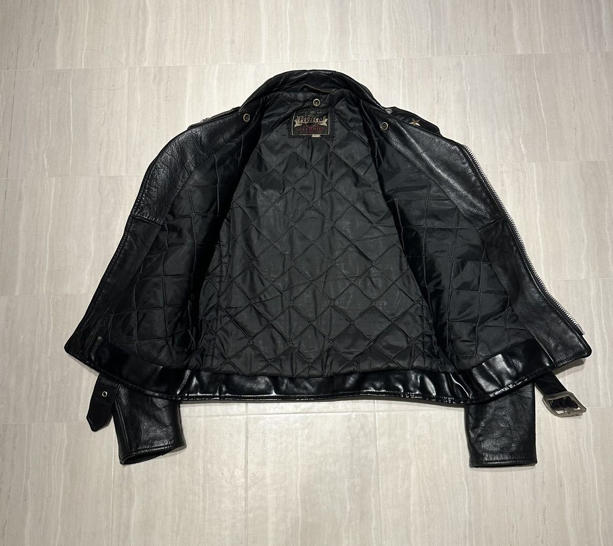 50s60s ビンテージ Schott ショット 黒タグ ワンスター レザー 