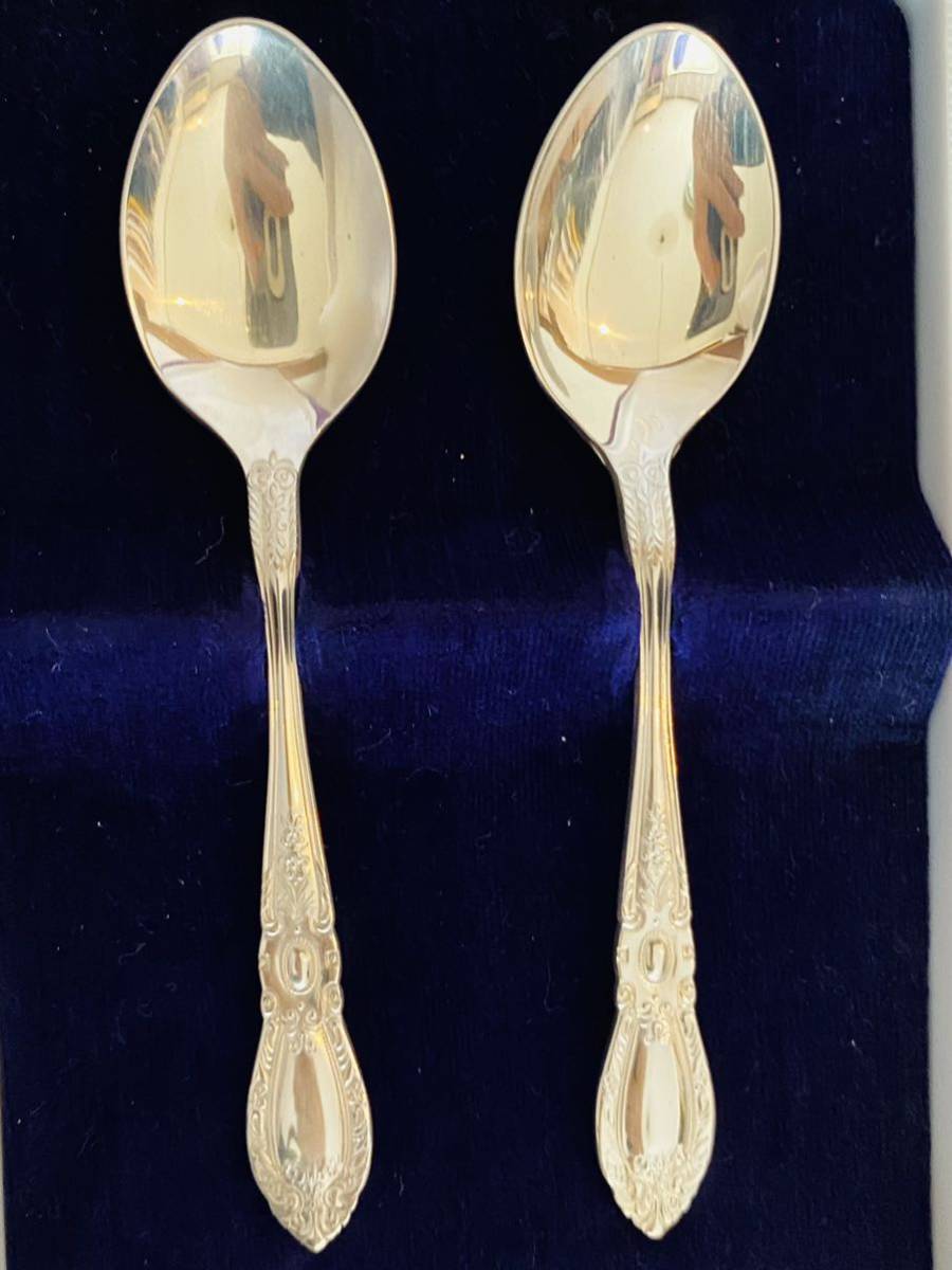 田中貴金属　スプーン　2本 田中貴金属 SILVER 925刻印 カラトリー スプーン 2本セット 約38g 銀