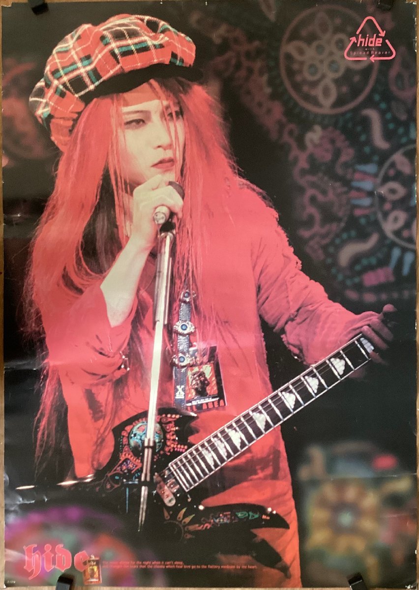 KK-3915□送料無料□ XJAPAN HIDE バンド 音楽 歌手 男性 ポスター