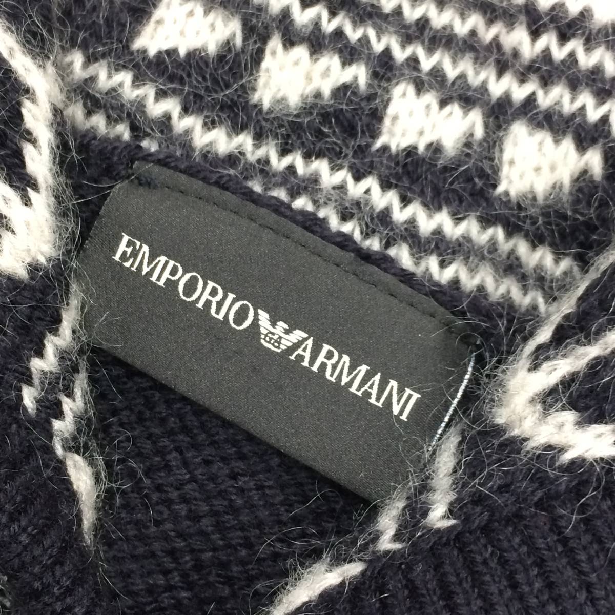 EMPORIO ARMANI/エンポリオ アルマーニ ウール×モヘア 左右スリット 