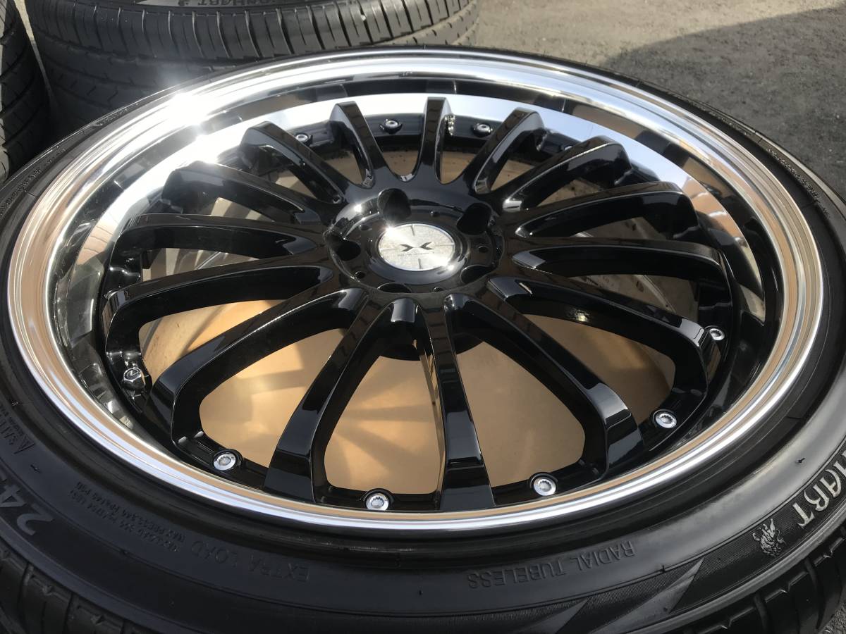 美品！バリ山タイヤ！高級ヴェッズ マーベリック815F PCD120 9.5J 245 
