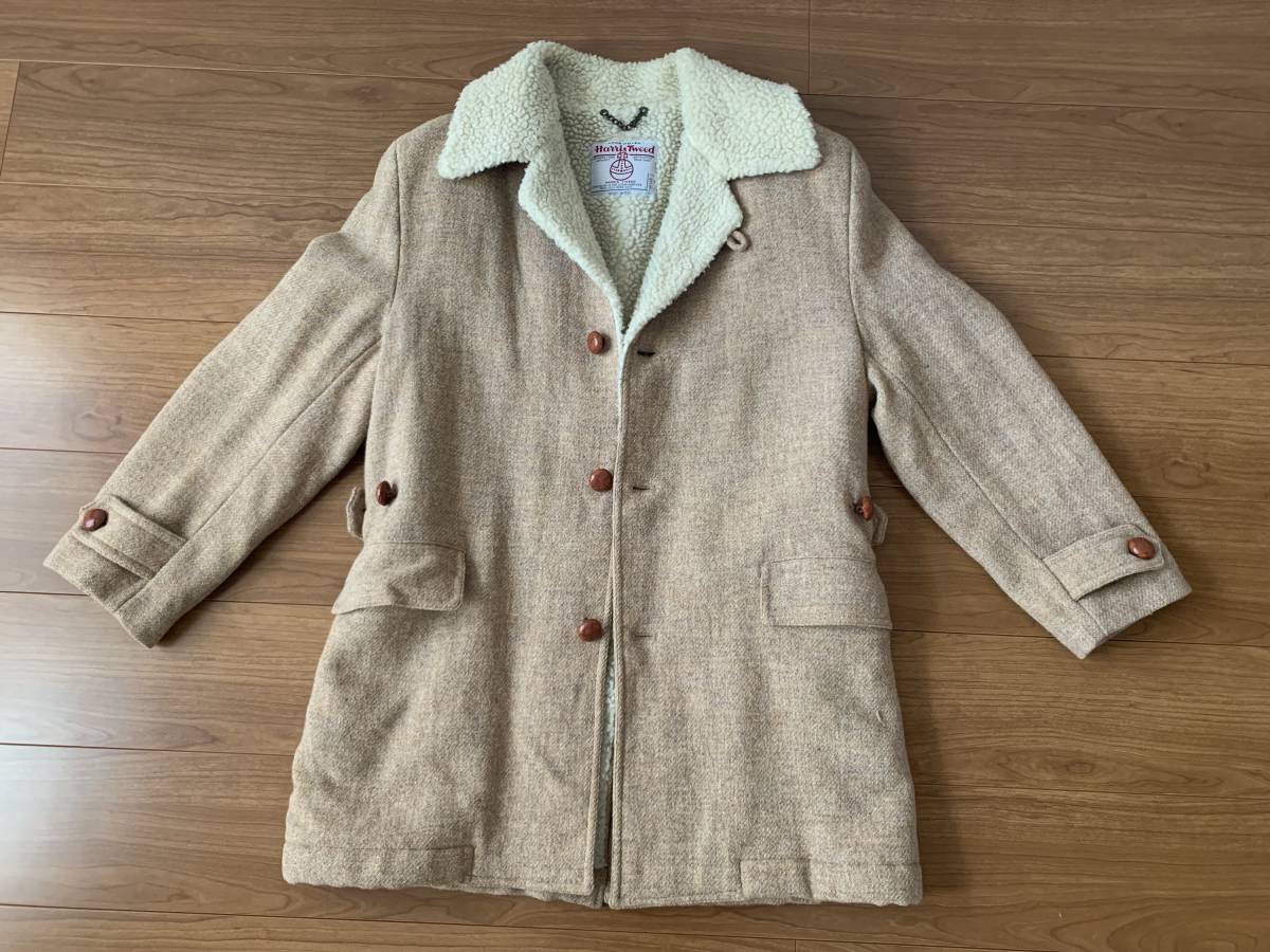 ☆オクトパスアーミー Octopus Army×HARRIS TWEED 裏ボア仕様 コート 