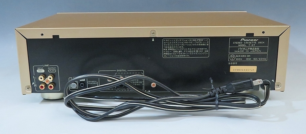 T-D7 パイオニア カセットデッキ Pioneer PIONEER 美品Pioneer T-D7 パイオニア カセットデッキ Pioneer PIONEER 美品Pioneer