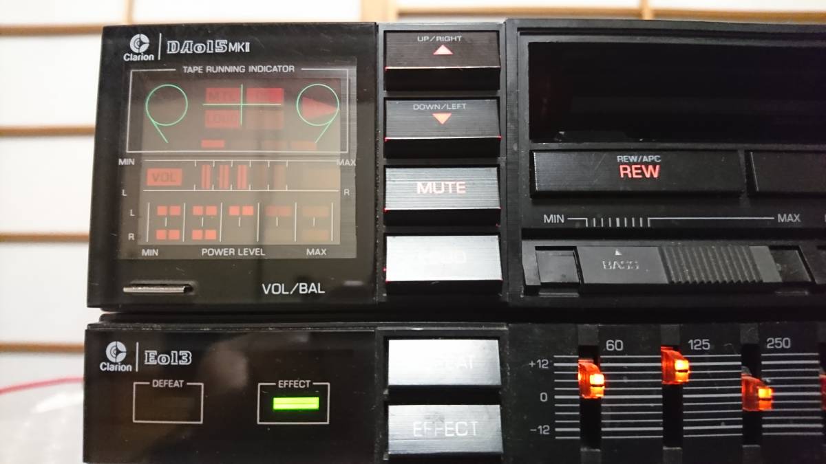 クラリオン シティコネクション カセット アンプ イコライザー