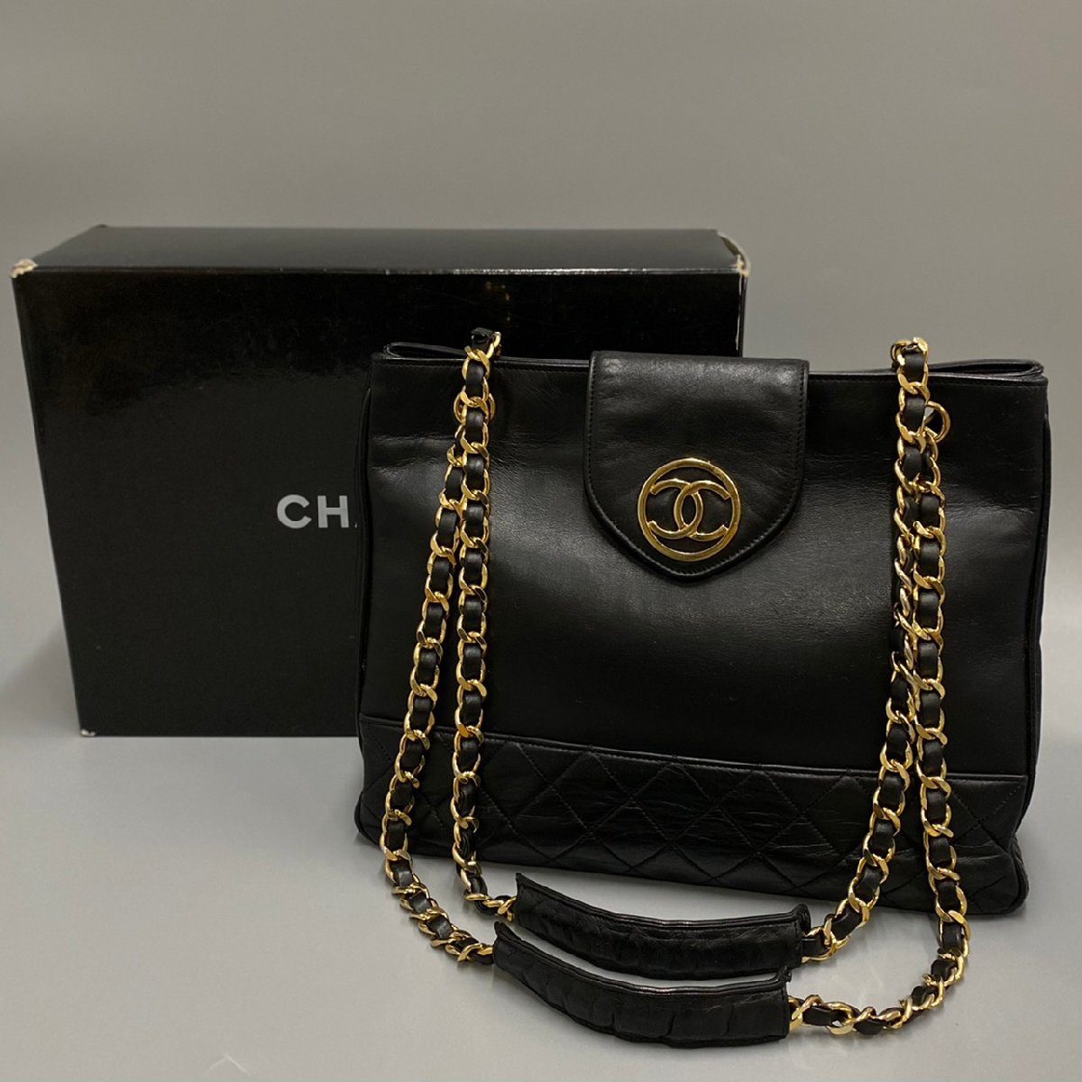 1円 美品 保存箱 保存袋付 シール有 1番台 CHANEL シャネル マトラッセ 