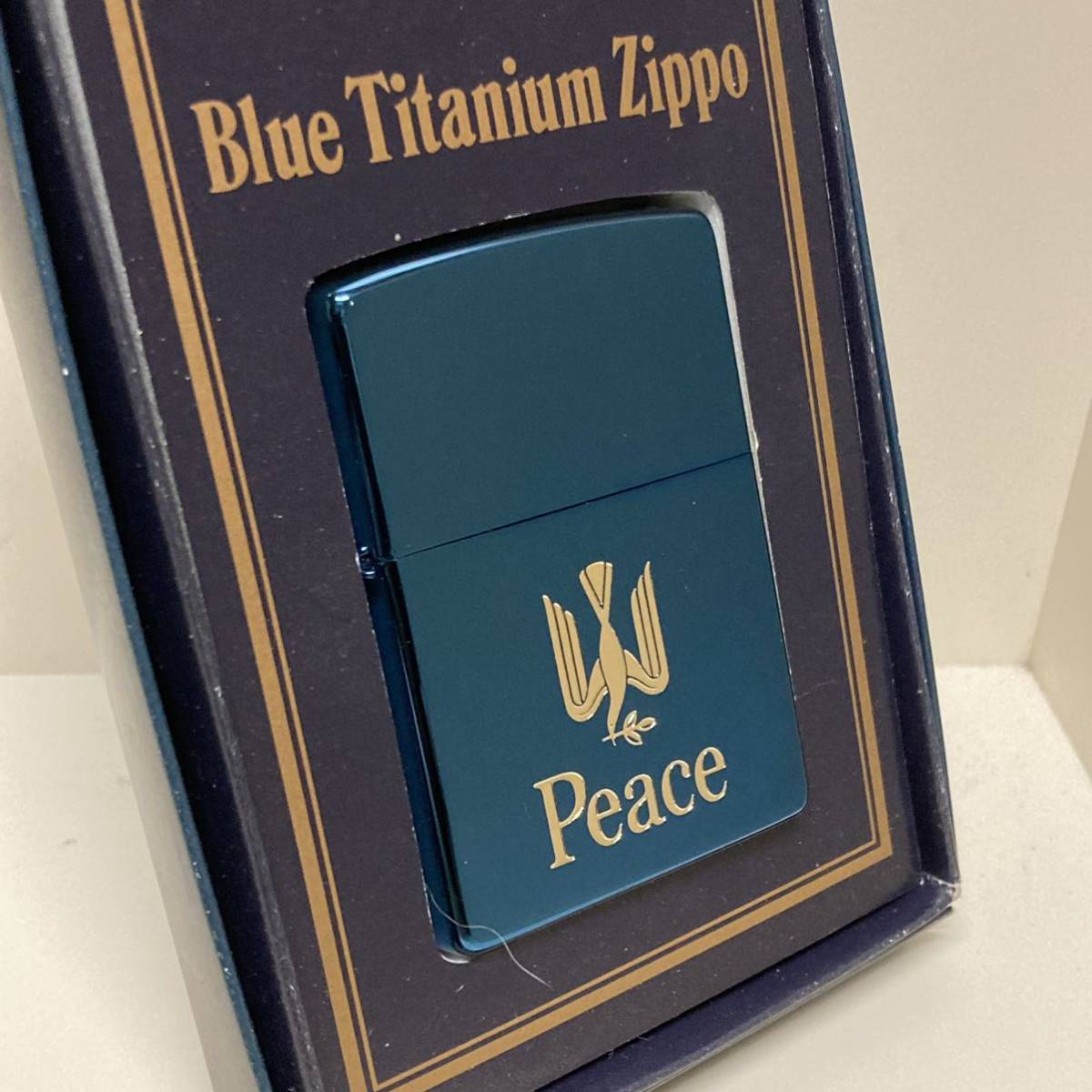 HOT，定番 未着火 ジッポー 01' ピース Peace ZIPPO ブルーチタン 2001年製(その他)｜売買されたオークション情報、yahooの商品情報をアーカイブ公開 - オークファン Zippo