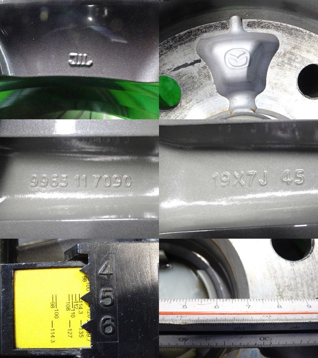 4本 マツダ CX-5 KF 純正 19インチ 7J +45 5H 114.3 ラジアル TOYO