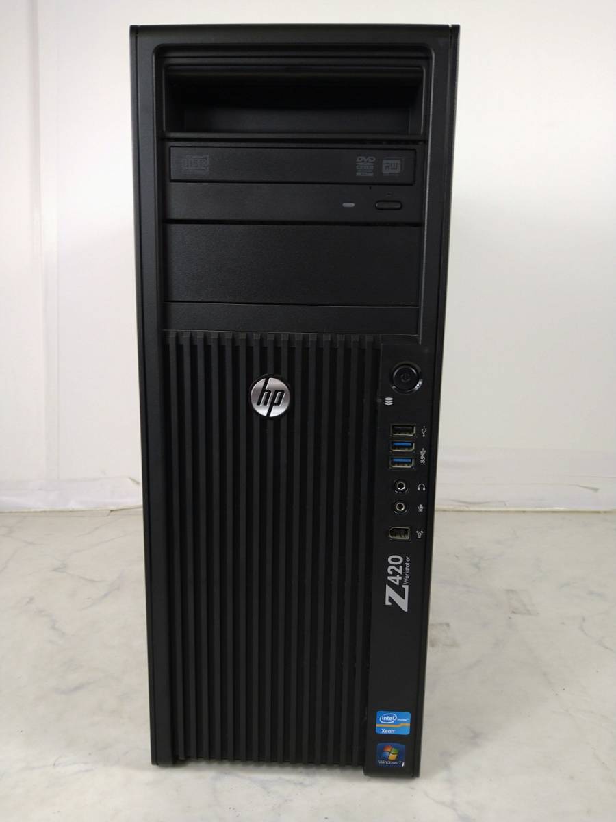 3724-01★hp Z420 Workstation DPS-600UB Windows7★