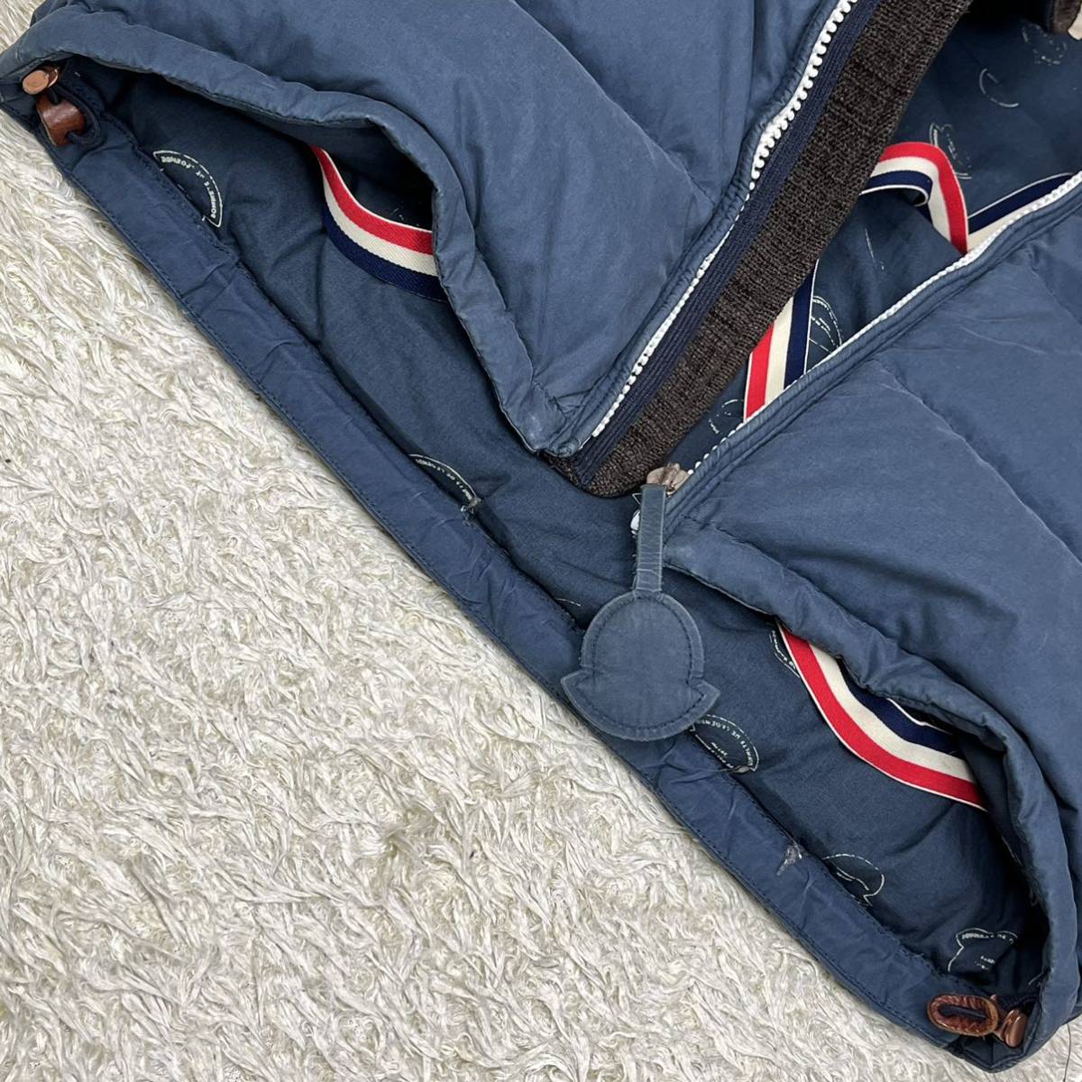 モンクレールvisvimコラボダウンベストブルー