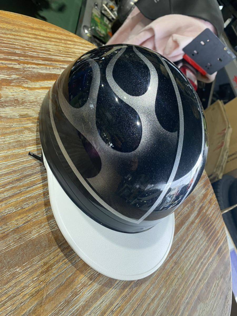 コルク半 半キャップ シルバーフレア塗装しました　新品未使用品　友達に差をつけるならコレ！旧車會