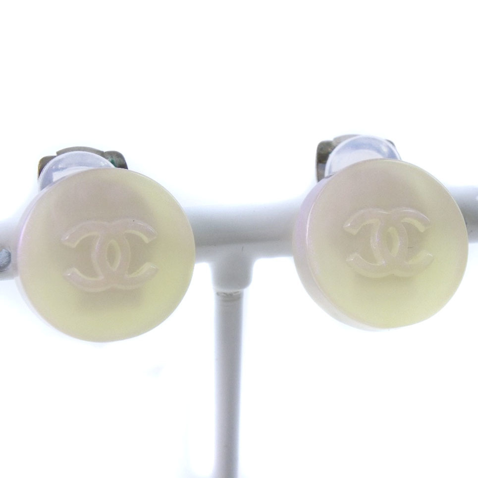 CHANEL シャネル ココマーク イヤリング プラスチック×金属製 00C ライトピンク レディース【59180411】中古