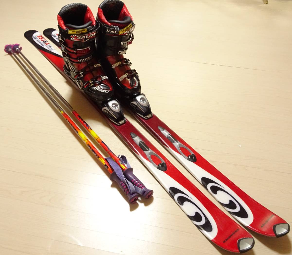 【SALOMON☆】138cm　スキー板セット♪　送料無料！ サロモン | 安い商品を スキー板 0 pro」の人気商品一覧 x スキー