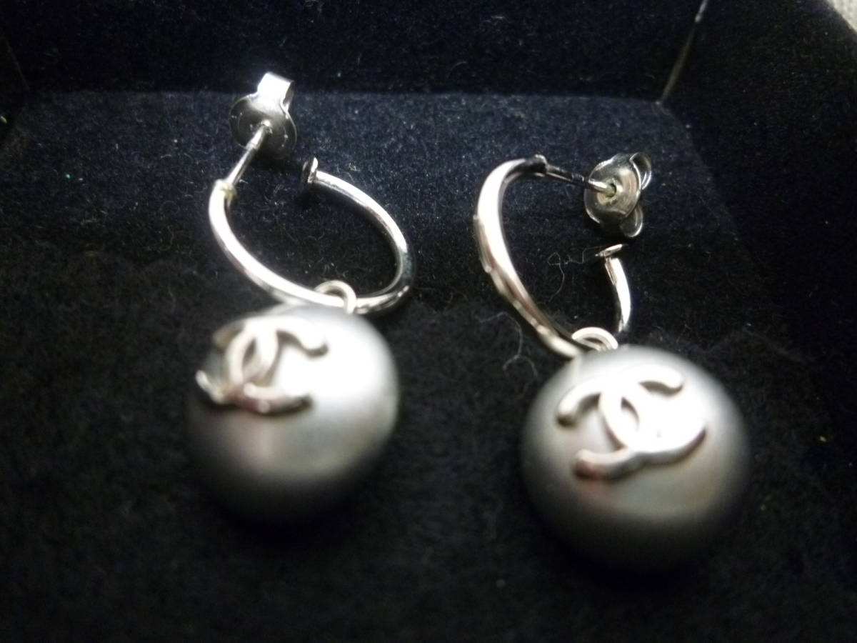 〇中古品 保管品 CHANEL シャネル ピアス ココマーク フェイクパール 