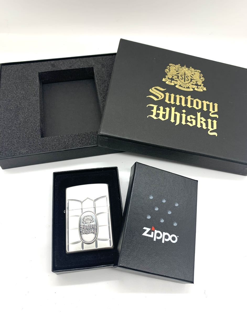 非売品 ZIPPO ジッポー ジッポライター ジッポーライター SUNTORY WHISKY サントリー ウイスキー 両面亀甲仕上げ