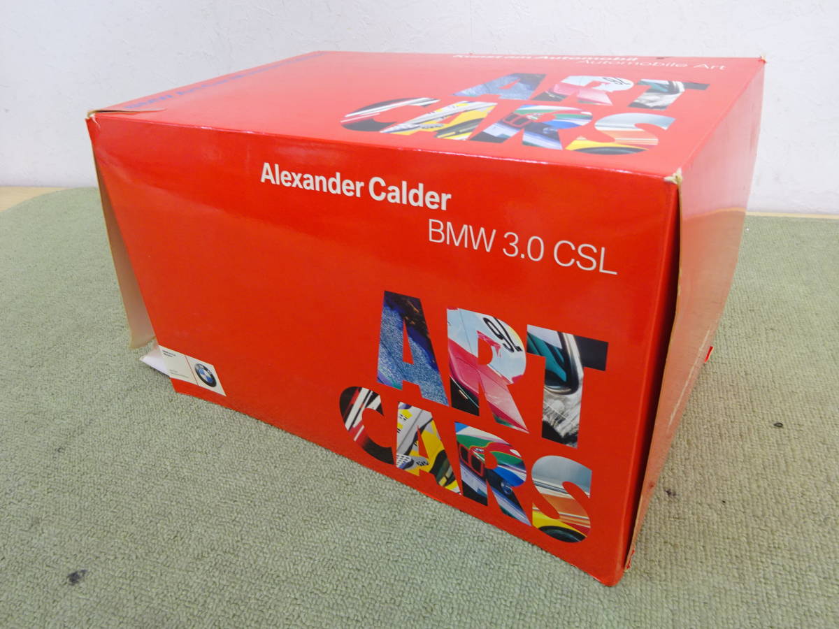 119-E89) ジャンク品 BMW 1/18 Alexander Calder BMW 3.0 CSL アート 