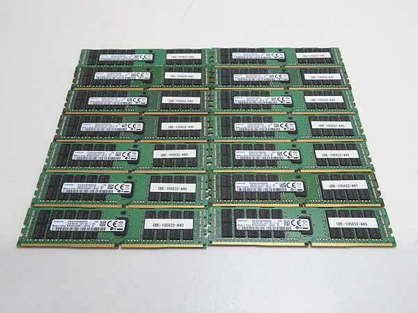▽SAMSUNG　16GB　2Rx4　PC4-2400T　サーバー用メモリ　14枚セット▽