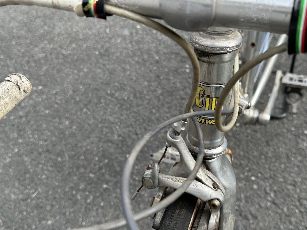 美品GAN WELL PRO ロードバイクフレーム ホワイト 競輪