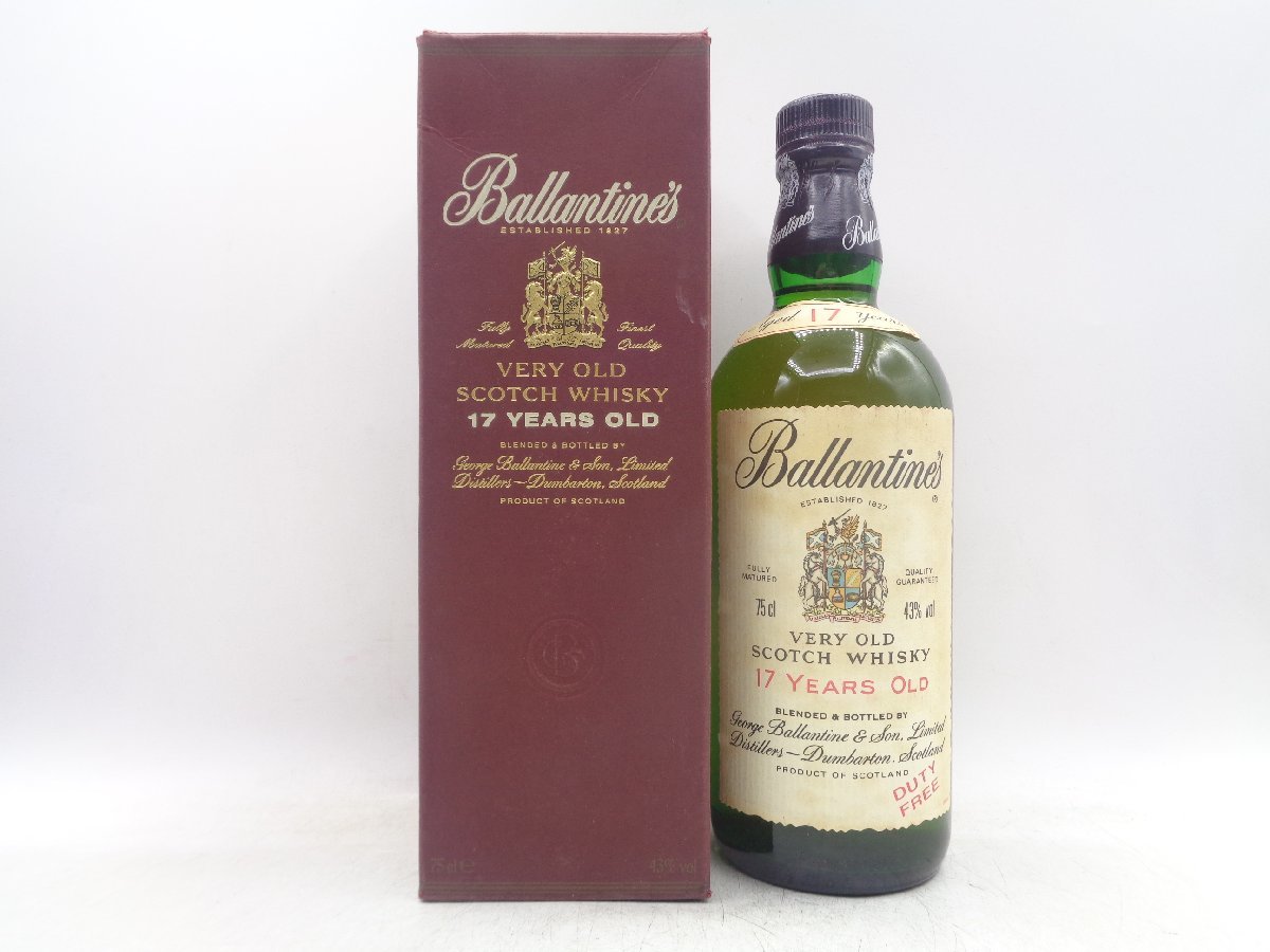 BALLANTINE'S 17年 VERY OLD バランタイン ベリー オールド スコッチ ウイスキー 箱入 未開封 古酒 750ml 43％ X177988