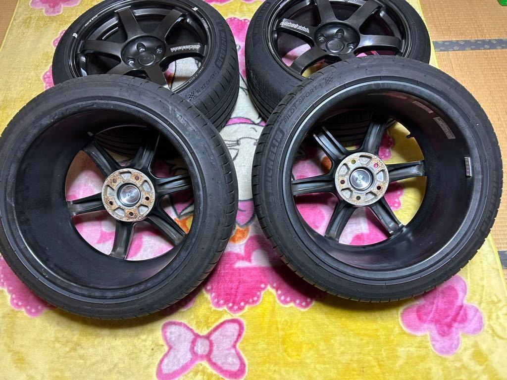 RAYS TE37 SAGA SL 18インチ 9.5j +45 PCD100 18インチ RAYS TE37