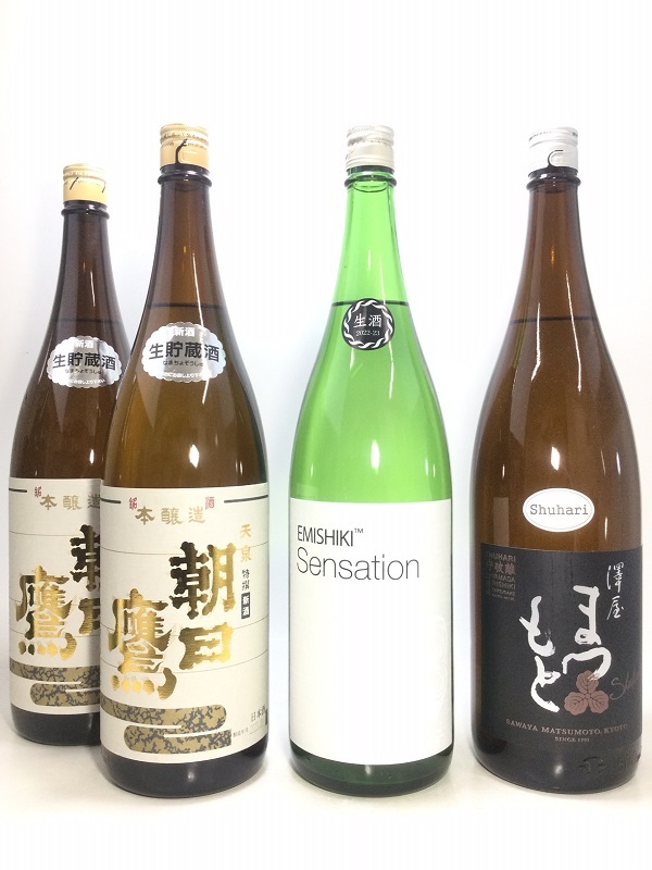 朝日鷹　1800ml 2本セット 朝日鷹 新酒生貯蔵酒 1800ml 2本 ＆ 笑四季(えみにしき) Sensation