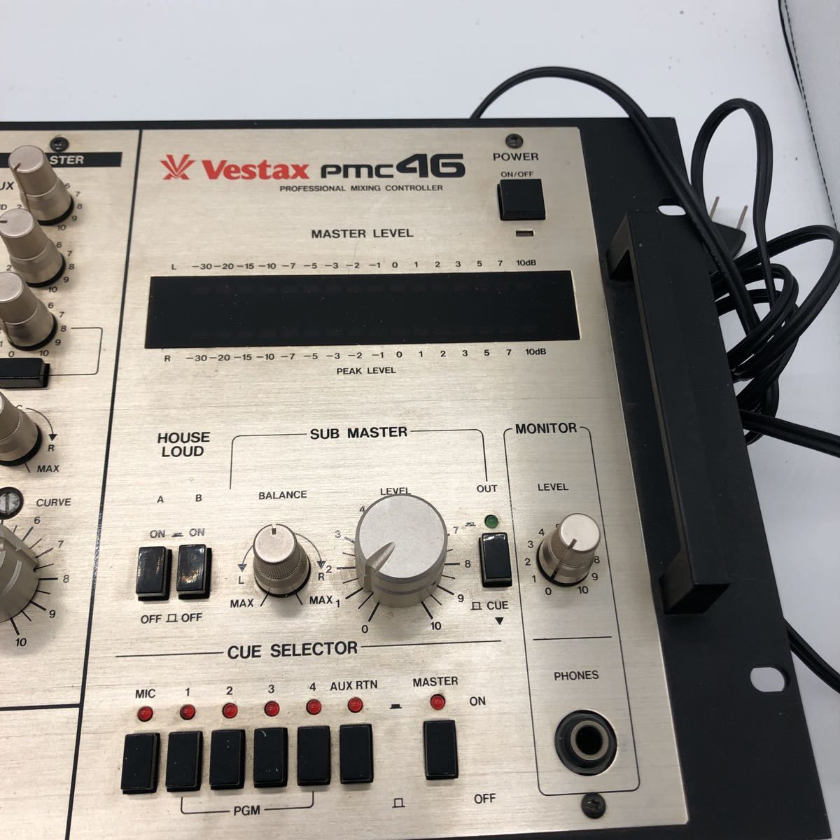 DJ機材 vestax E/F366571】Vestax ベスタックス DJミキサー PMC46 通電確認OK