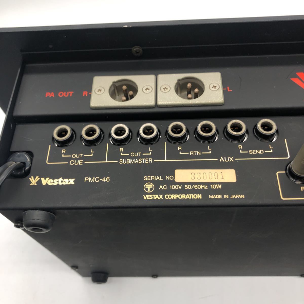 E/F366571】Vestax ベスタックス DJミキサー PMC46 通電確認OK