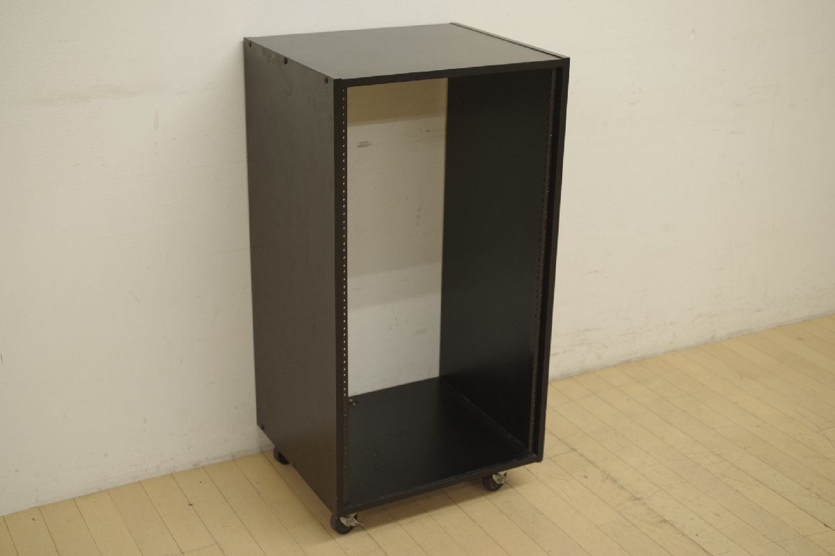 オープンオーディオラック キャスター付き 20Uラックマウント スタジオラック 中古 音響卓 機材 PA機器 輸送用 運搬 D