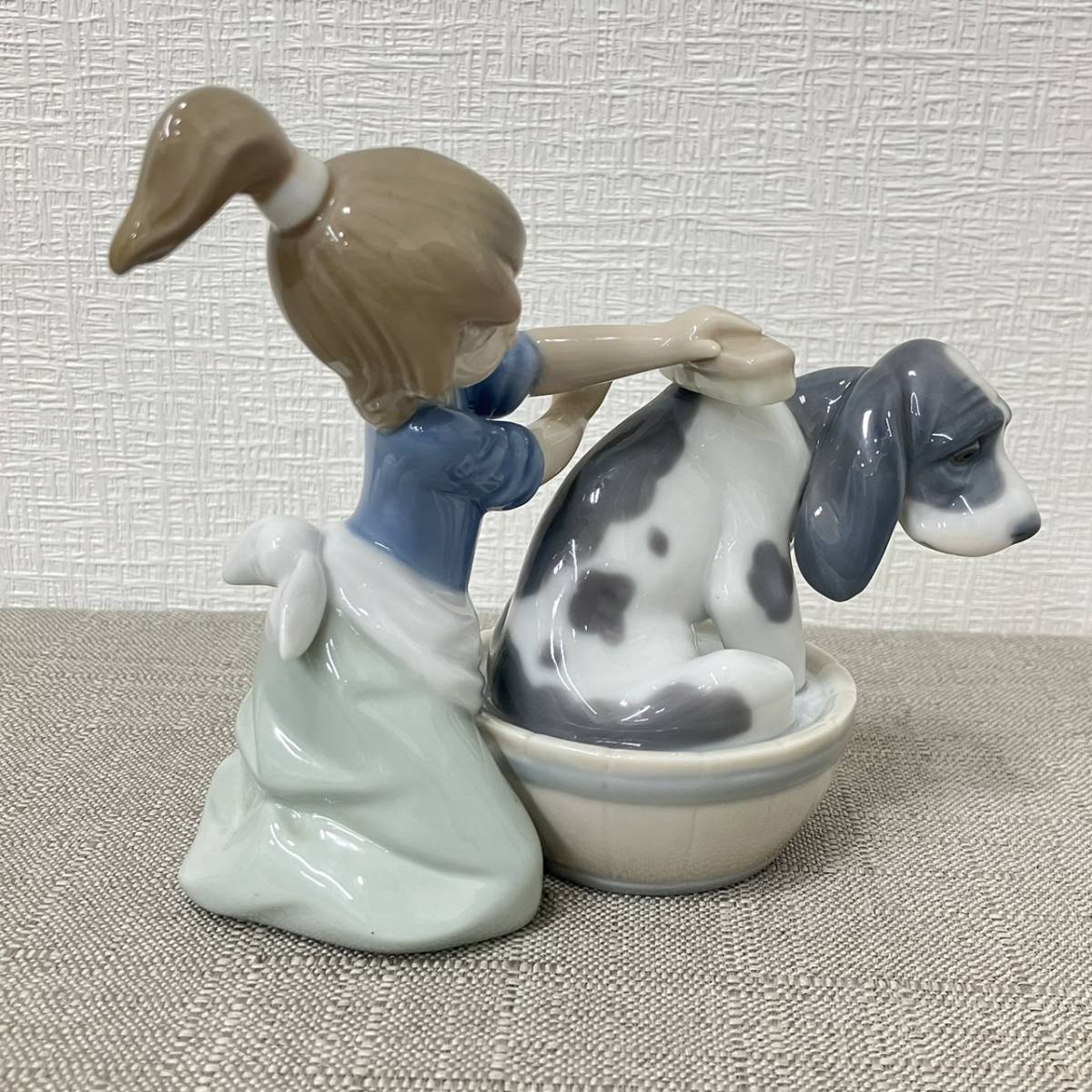 極美品 絶版】LLADRO 紛らわしく リヤドロ No.5220『寒い日 少年と犬』 
